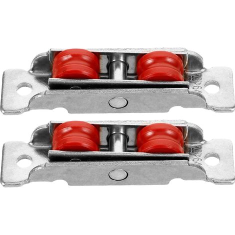 CCYKXARoulette pour Porte Coulissante en Acier Inoxydable 2 Pcs Galet Nylon Silencieux Roulements pour Portes et Fenêtres Coulissantes Usage Intérieur et (1/5)