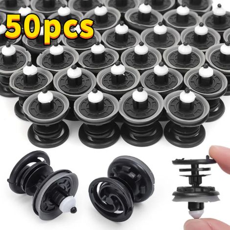 50 clips de fixation pour panneaux de porte intérieurs de voiture 7L6868243, fixations pour portières de voiture, clips de fixation intérieurs, design compact et robuste (1/5)