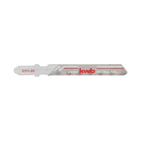 Kwb set 2 lames hcs pour me'tal 77x50 mm coupe moyenne bime'tal pour scie sauteuse Einhell Bosch Aeg (1/3)