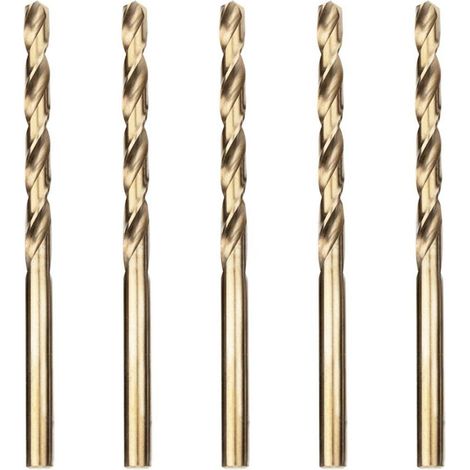 Metallbohrer HSS Kobalt Spiralbohrer Edelstahl 5.5mm x 93mm x 5pcs (1/5)