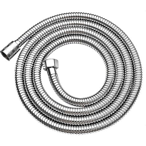 Tuyau de Douche 1.5m, Flexible de Douche avec Double Anti-Torsion Protection, Tuyau de Douche Résistant à la Corrosion, Acier Inoxydable Tuyau pour Pommeau de Douche (1/4)