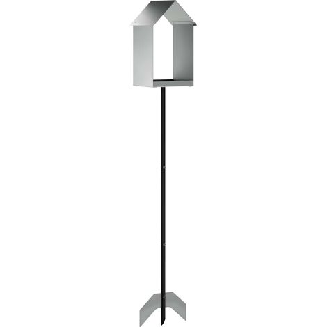 Vogel-Feeder Verzinkter Stahl Silber vidaXL (1/5)