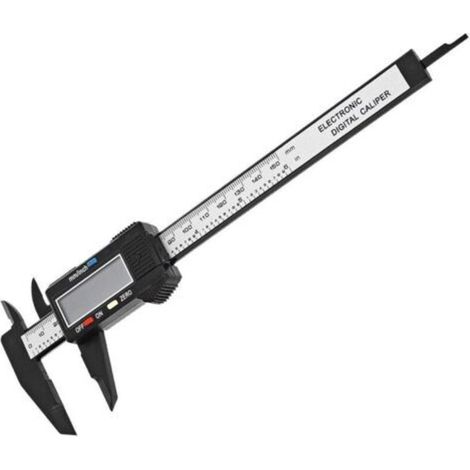1 pc Pied à coulisse électronique avec grand écran LCD, 150 mm, micromètre numérique avec conversion MM/pouce