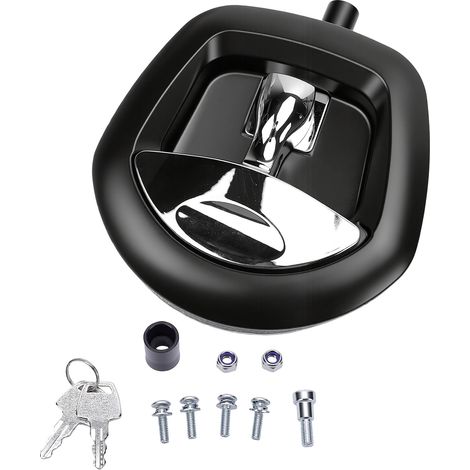 Serrure de boîte à outils en forme de queue de baleine, boîte à outils en alliage de Zinc, verrouillage à poignée en T avec clés pour camping-car RV (1/5)