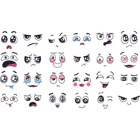 Pegatinas de caritas sonrientes, pegatinas divertidas e impermeables, pegatinas removibles para inodoro, baño, cocina, PVC