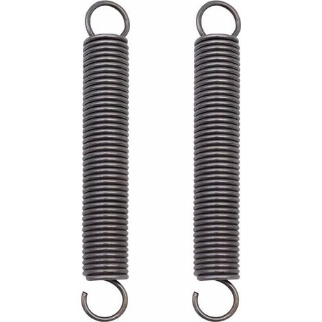 Doppelhaken-Stahlzugfeder – Größe 2 x 18 x 150 mm – Crezuo