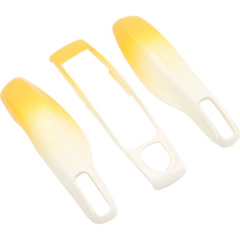 Lot de 3 coques de protection pour télécommande intelligente de Cayenne 2011-2017 (jaune et blanc) (1/5)
