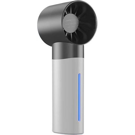 Ventilador portátil con nebulizador - Enfriador personal - Refrigeración portátil - Nebulización ultrasónica - 16 cm de alto - Blanco (1/5)