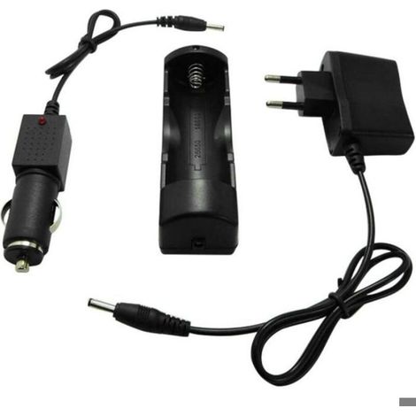 Chargeur de batterie - 18650 - 12.6 V - 500 Ma - Entrée 100-240 V - Pour Lampes Frontales Et Lampes De Poche - 1 Pièce (1/5)