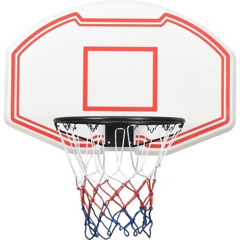 Panier de basket,Panneau de basket-ball Blanc 90x60x2 cm Polyéthylène -28088 (1/5)
