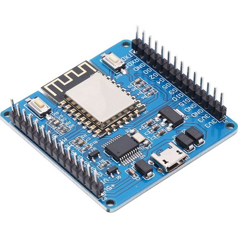 Carte de développement PCB pour Python, entrée de tension CC 5 V/3,3 V avec connecteur à broches ESP8266 (1/5)