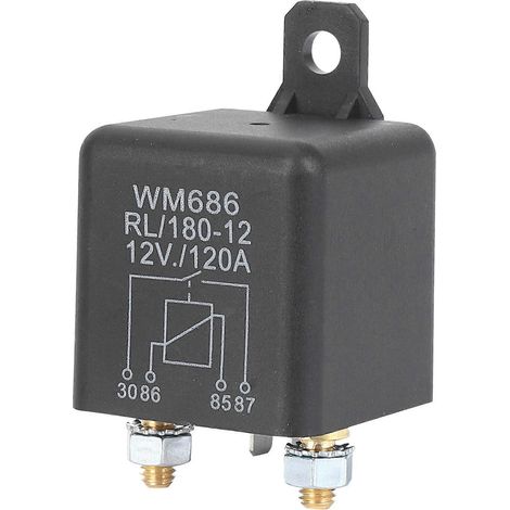 Relais d'isolation de batterie 12 V CC / 120 A (charge de crête) pour voitures et camions (12 V / 120 A) (1/5)