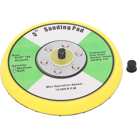 Disque de ponçage rond universel 5 pouces/125 mm, disque de polissage et de meulage, roue abrasive (1/5)
