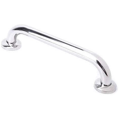 Barre d'appui de salle de bain en acier inoxydable pour main courante de sécurité dans la baignoire, la douche, les toilettes - 25 cm