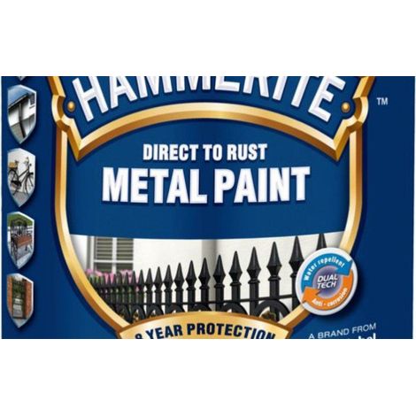 Hammerite Glanzend Antikorrosionsfarbe Silber 2,5L