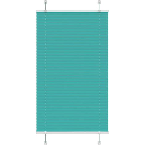 Plissee Petrolgrün 80x100 cm Stoffbreite 79,4 cm Polyester