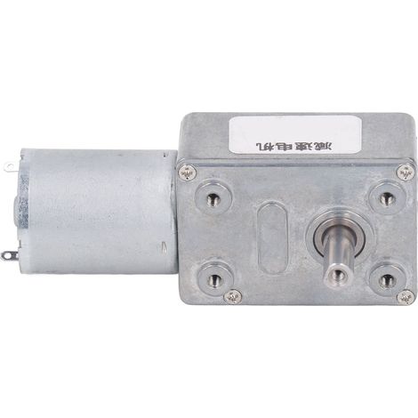 Moteur à engrenages CC 24 V, arbre unique de 12 mm, couple de 4 à 25 kg.cm, autobloquant, réversible, avec socle pour machines, 30 tr/min (1/5)
