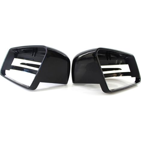 Espejos retrovisores exteriores de repuesto en color negro para Mercedes-Benz Clase C y Clase E, modelos W204/W212/W221 (2009–2013), par completo.