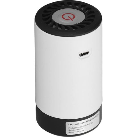 Tragbare Luftpumpe, Super-Mini-Luftpumpe mit 800-mAh-Akku, per USB wiederaufladbar, 4 verschiedene Luftdüsen, für Luftbetten, Schwimmringe, Vakuum-Aufbewahrungsbeutel (1/5)