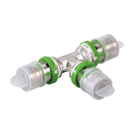 Té inégal laiton multicouche à sertir Comap - Diamètre 20 - 20 - 16 mm