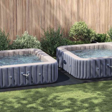vidaXL Telo per Fondo Piscina Altro Nero 640 x 321 cm