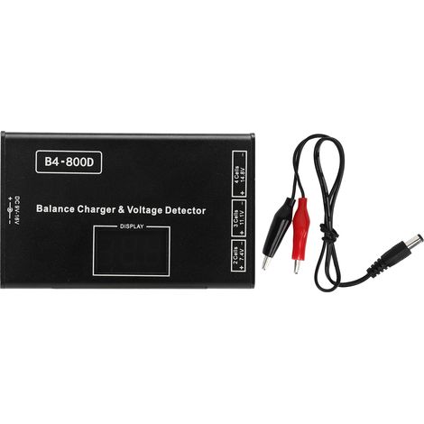 Chargeur équilibreur LiPo Lithium aluminium avec affichage tension pour batterie 2-4S (1/5)