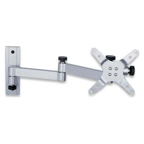 MANHATTAN Staffa a muro 2 snodi per schermi LCD/LED 13-32 inclinabile Silver