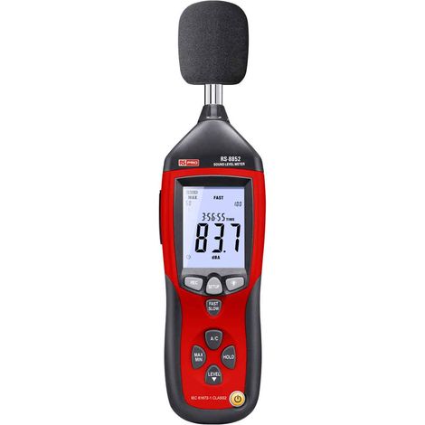 Sonomètre enregistreur RS PRO DT-8852 130dB avec filtres A, C ( Prix pour 1 )