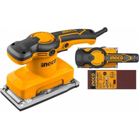 FS3208 - Ingco -LEVIGATRICE ORBITALE 320W CON KIT 5 FOGLI CARTA ABRASIVA (1/10)
