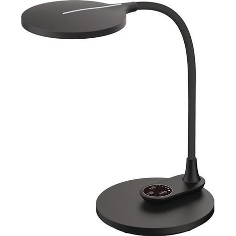 HANSA Schreibtischleuchte Horizon ABS, Silikon schwarz Höhe 390 mmStandfuß + Wandmontage LED (1/5)