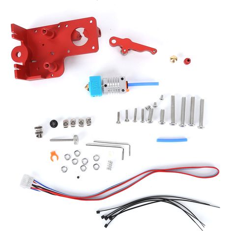 Kit de montage pour extrudeuse 2 engrenages, plaque courte support imprimante 3D, pièces accessoires compatibles Ender‑3, 3S, V2 (1/5)