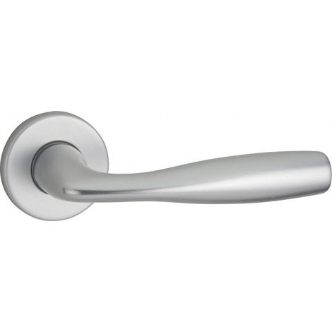 Paire de béquilles Lada pour porte, carré 7mm, argent - (1/4)