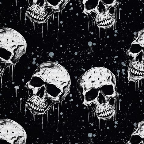 Tela decorativa para exteriores Oxford - Motivo de calavera I DX4119 (1/5)