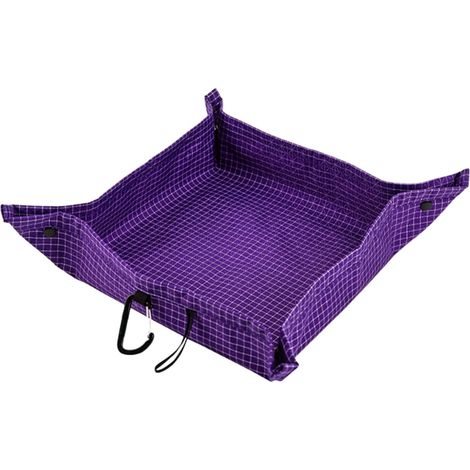 Plateau à Bijoux Plateau Accessoires Imperméable - Coussin de Camping Repliable et Isolé Portable pour Bureau, Téléphone, Montre, Portefeuille et Petits Objets Camping Plein Air (1/5)