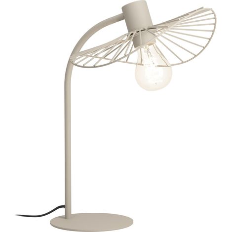 Eglo Tischleuchte Arroturas E27 36,5 x 45 cm sandfarben Lampen (1/2)