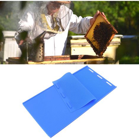 Ensemble de 2 pièces : machine à cire gaufrée, moule à presser manuel en caoutchouc, moule en caoutchouc pour la fabrication de cire gaufrée (à faire soi-même), matériel apicole (1/5)