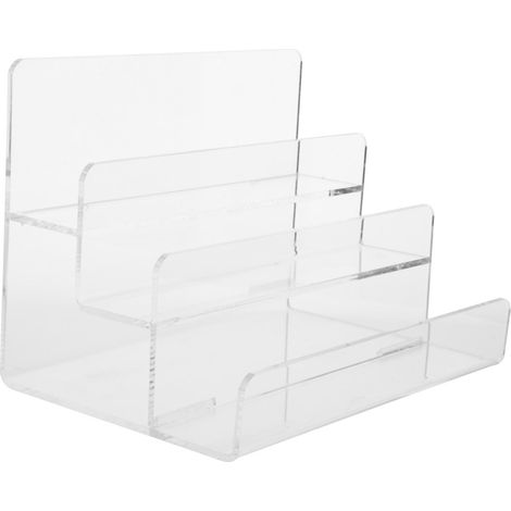 Présentoir à portefeuilles en acrylique à plusieurs niveaux, compatible avec les bureaux (1/5)