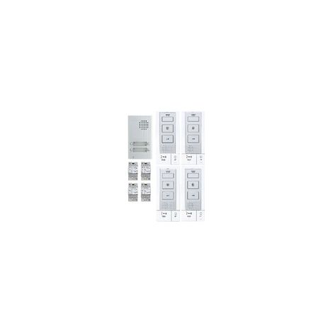 Aiphone – Kit audio interphone mains libres 4 postes – Alimentation 230Vac – Fixation murale – 118717 (1/2)