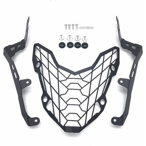 Suitable for modification parts of HONDA CB400X and CB500X motorcycles: headlight protection grille and headlight cover decoration.