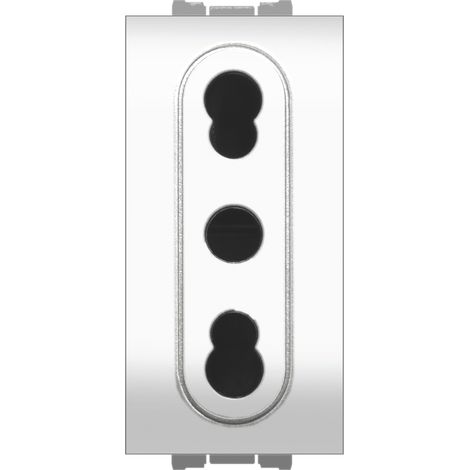 Feb Elettrica PRESA BIVALENTE DI SICUREZZA 2P+T 10-16A Col. Bianco 20.00 pz