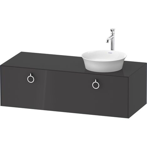 Duravit White Tulip, meuble sous-lavabo suspendu, largeur 1300 x