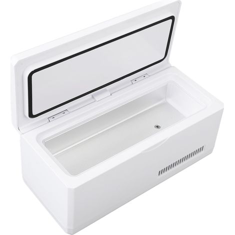 Mini réfrigérateur à médicaments avec grand écran, étui isotherme portable pour insuline, idéal pour les voyages en voiture. (1/5)