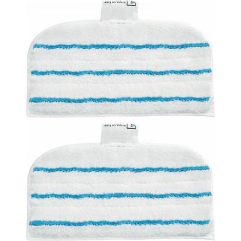 2 Patins En Microfibre Rectangulaires Pour Balai Vapeur (1/5)