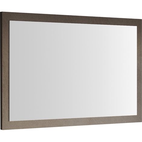 Specchio Isontino, Forma Rettangolare, Tipologia da Appendere Made in Italy, Materiale Struttura in Vetro, 110x68h cm Marrone Bronzo
