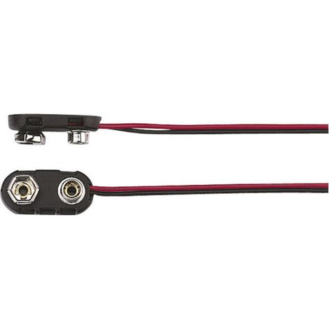 TRU COMPONENTS 18-3786 Batterieclip 1x 9 V Block Druckknopfanschluss