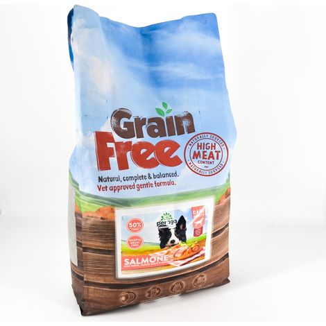 CROCCHETTE PERAGA GRAIN FREE PER CANE ADULTO 12KG SALMONE CIBO PER CANI