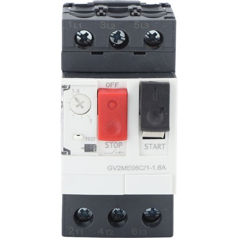 Disjoncteur de protection contre les surcharges et les courts-circuits pour moteur, interrupteur de protection de démarreur de moteur AC690V GV2 ME06C 1-1,6A (1/5)