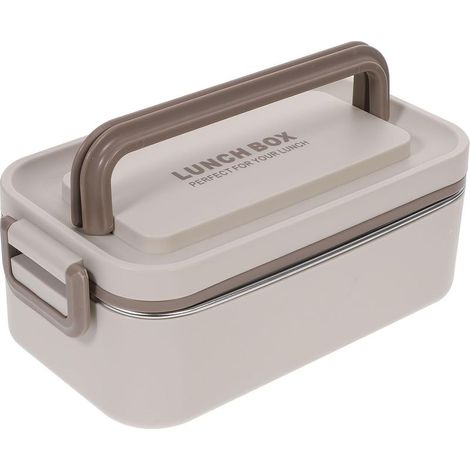 Boîte à bento iplusmile en acier inoxydable avec compartiments (1/5)