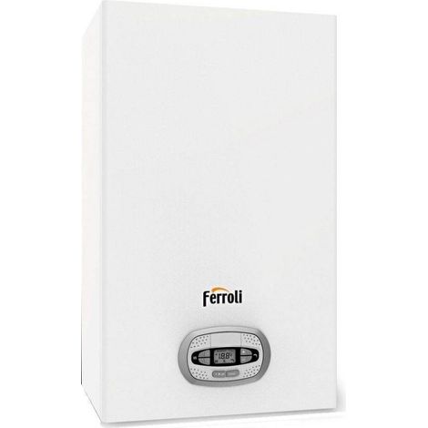 Ferroli Caldaia a Condensazione Bluehelix Tech RRT C 24 kW Metano/Gpl con Kit Scarico Fumi KIT COASSIALE