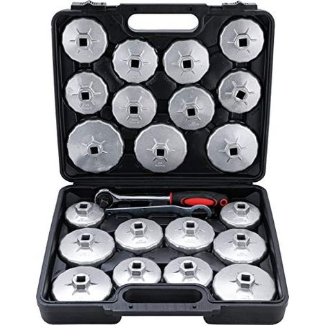 Ölfilter-Schlüssel kraftmann Aluminium 23 Teile 1/2 Zoll